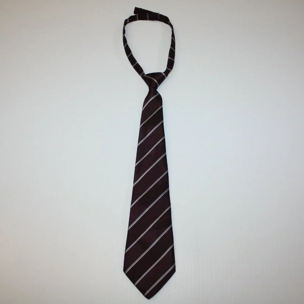 Gymboree Festive Holiday Boy's Maroon Stripe Tie size 3 4 5 6 7 8 9 10